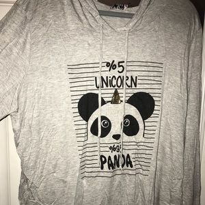 Long sleeve lightweight hoodie shirt